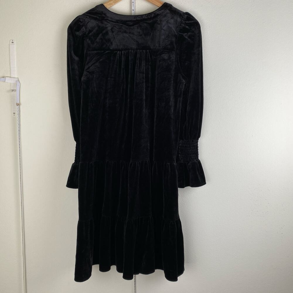 Tuckernuck Pomander Place Kenzo Black Velvet Mini Dress S - Picture 10 of 14